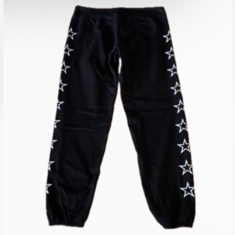 Monrow Star Embroidered Low Rise Crop Sweatpants - Picture 3 of 4